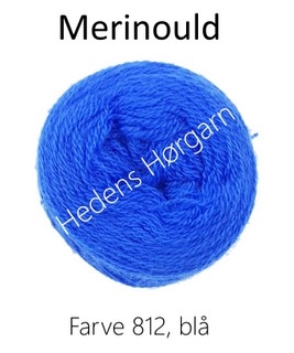 Merinould farve 812 blå